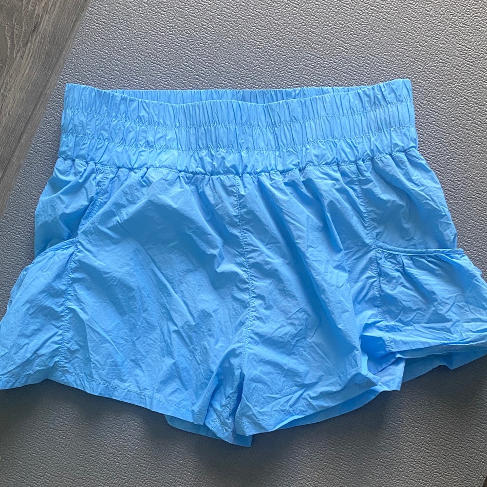 Pink Lily Light Blue Athletic Shorts
